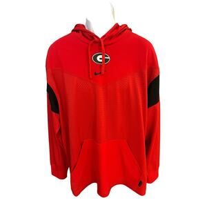 Nike On Field Georgia Bulldogs Men's L UGA Dawgs Lightweight Mesh Hoodie